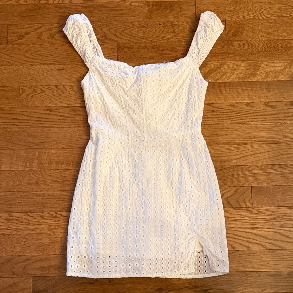 Fun White Eyelet Dress